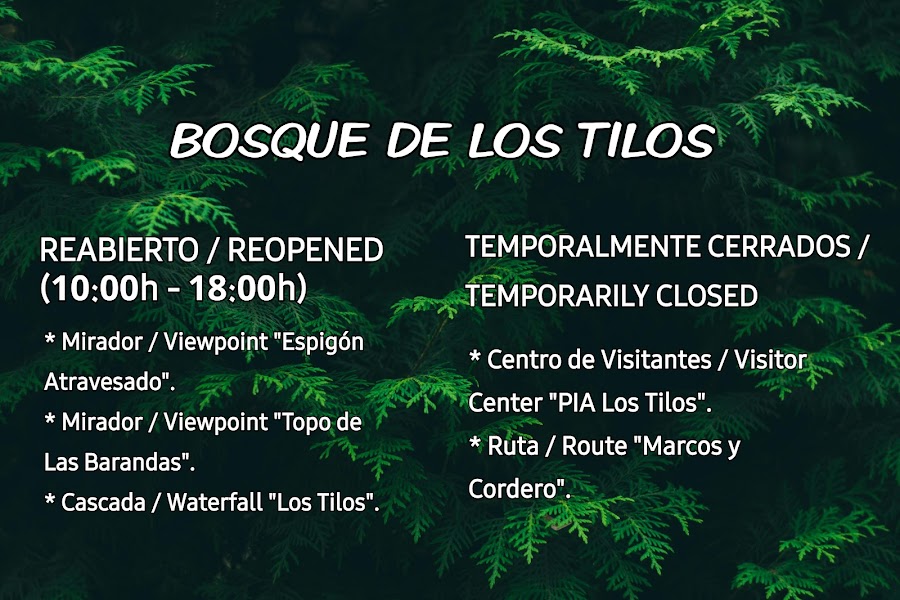 Punto de Información Ambiental de LOS TILOS.